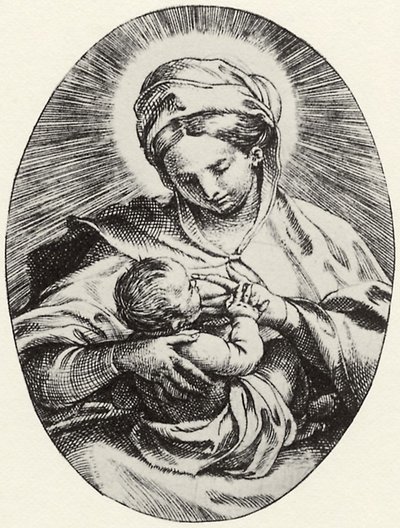 Nursing Madonna by Annibale Carracci